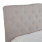 Hearth and Haven Queen Upholstered Bed with Two Nightstands in Walnut, , large