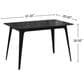 Hearth and Haven Dining Table in Black - Table Only, , large