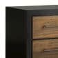 Ashley Kraeburn 2-Drawer Nightstand in Brown and Satin Black, , large