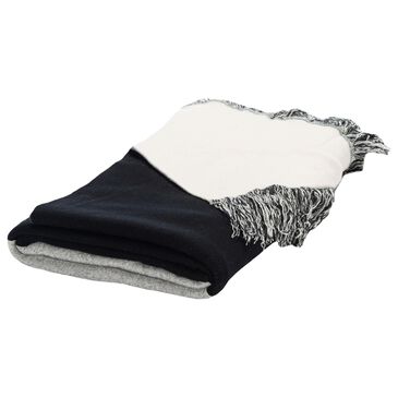 Safavieh Buruma 50" x 60" Throw in Black and Beige, , large