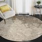Amer Rugs Alpine 7"10" Round Gray Area Rug, , large