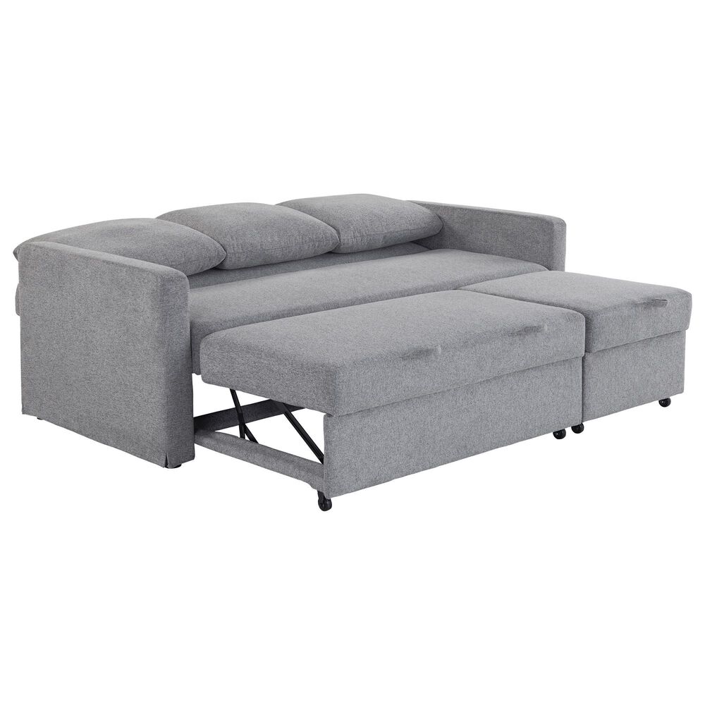Lifestyle Solutions Mia Convertible Sofa in Light Gray, , large