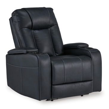 Ashley Feazada Power Recliner and Headrest in Sapphire, , large