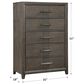 New Heritage Design Landon 5-Drawer Chest in Walnut, , large