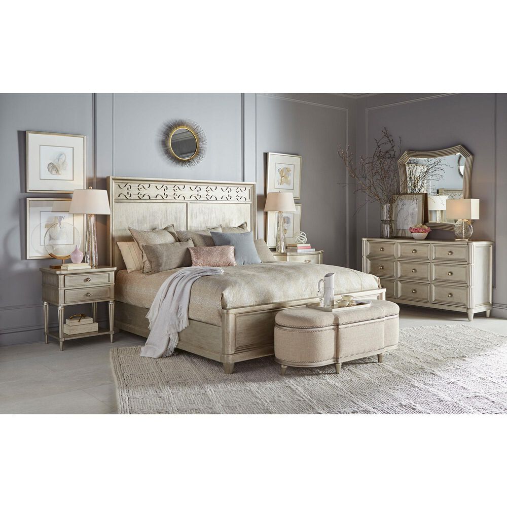 Vantage Morrissey King Panel Bed in Silver, , large