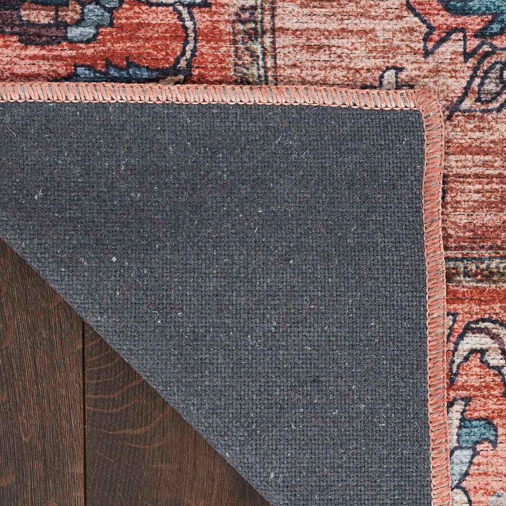 Nourison Grand Washables 5&#39;3&quot; x 7&#39;3&quot; Rust and Multicolor Area Rug, , large