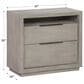 Urban Home Oxford 2 Drawer Nightstand in Gray Mineral, , large