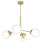 37B Hepburn 4-Light Chandelier in Painted Modern Brass, , large