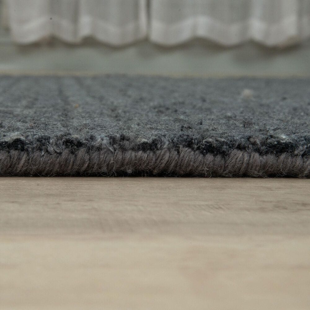 RIZZY Cable 7&#39;6&quot; x 9&#39;6&quot; Charcoal Area Rug, , large