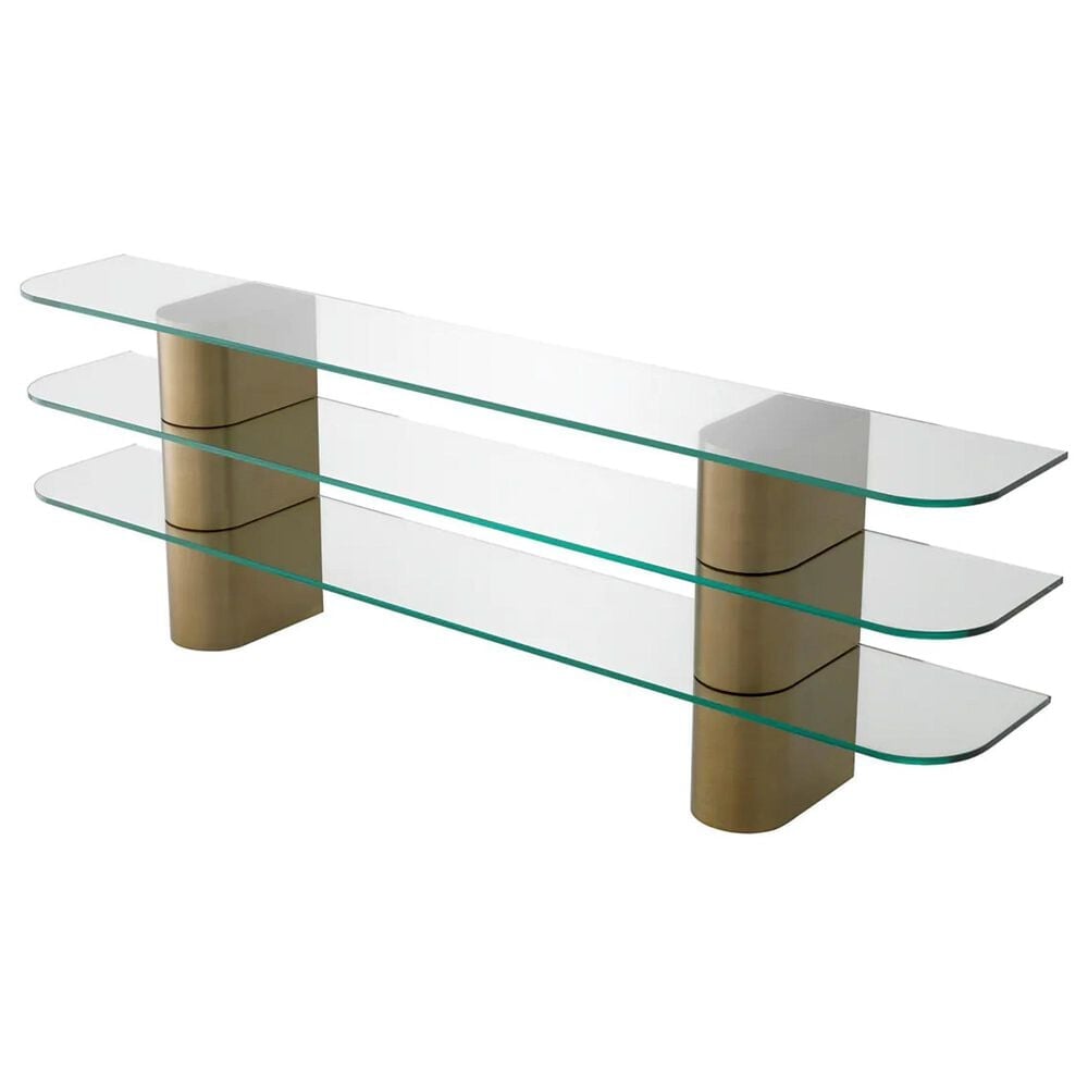EICHHOLTZ Lunden Console Table in Brushed Brass, , large
