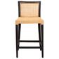 Baxton Studio Lingga Counter Stool in Dark Brown, , large