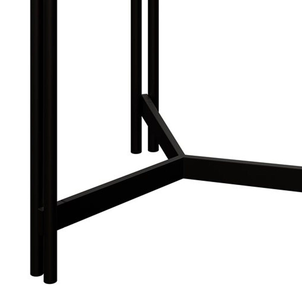 Golden Wave Furniture Huron Round Side Table in Dark Brown and Black, , large