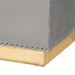 Baxton Studio Powell Storage Ottoman in Grey and Gold, , large