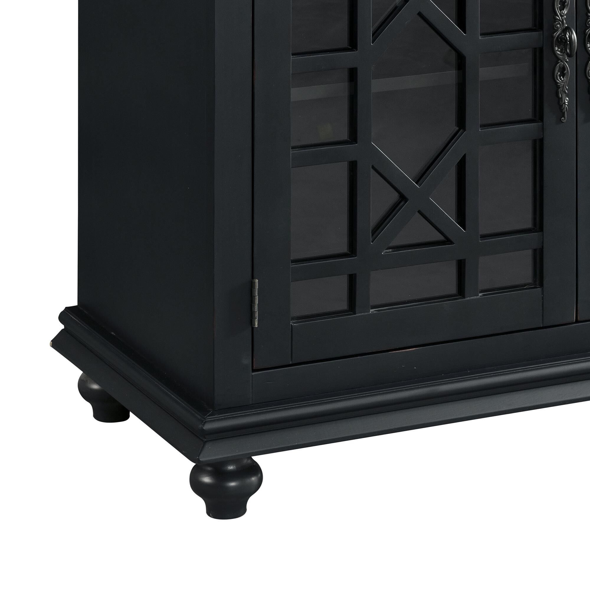 Narrow black tv stand discount