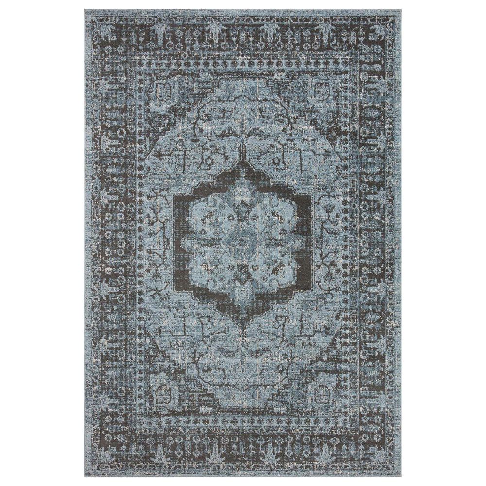 Loloi II Odette 2"7" x 12" Sky and Charcoal Runner, , large