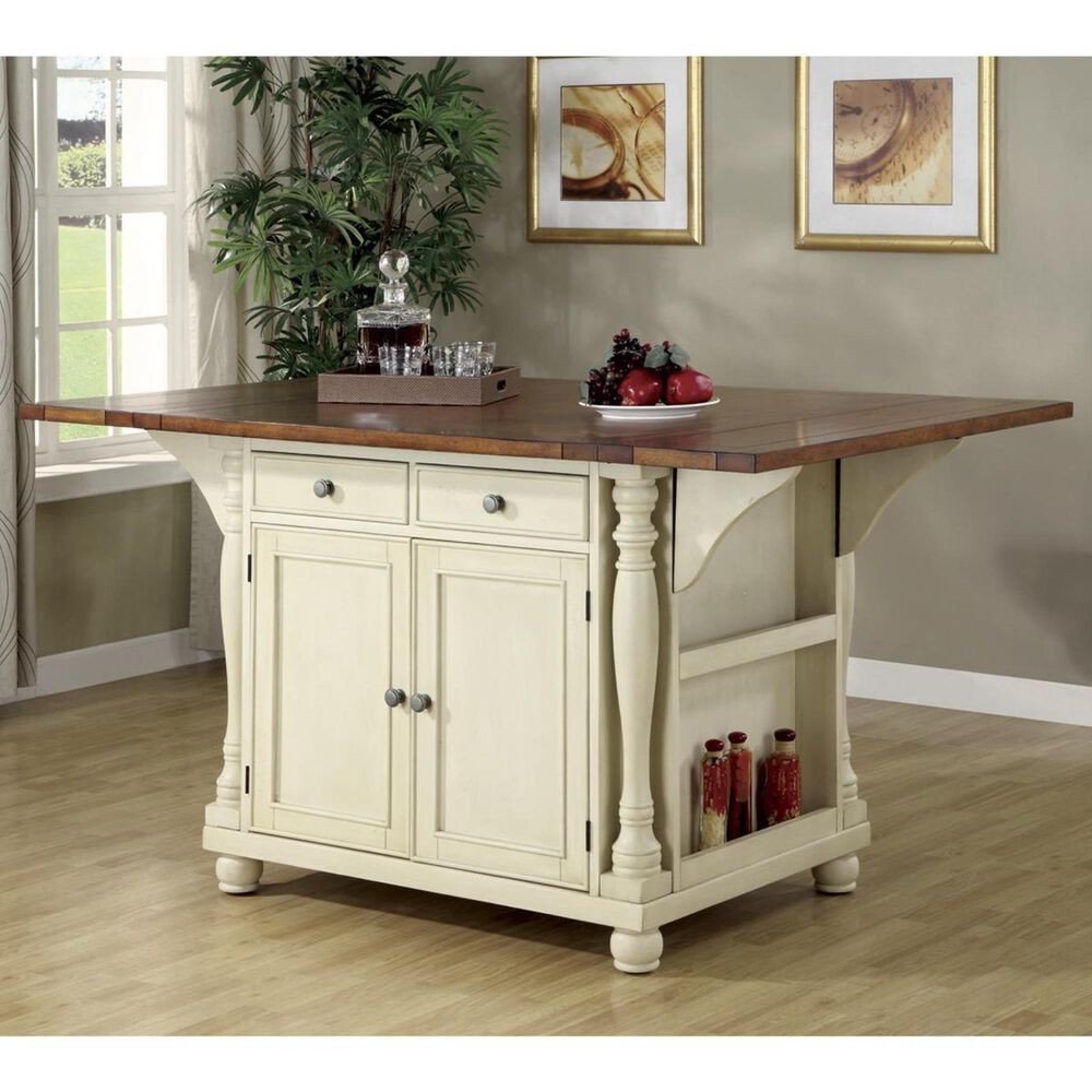 Pacific Landing Two-Tone Kitchen Island, , large