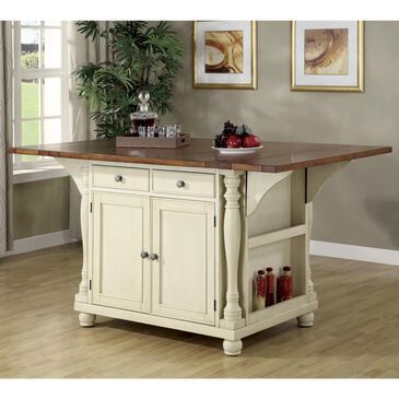 Pacific Landing Two-Tone Kitchen Island, , large