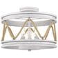 Golden Lighting Chatham Semi-Flush in Silver/Gray Driftwood, , large