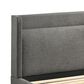 Blue River Legend 4-Piece King Platform Bed Set in Gray/Black, , large