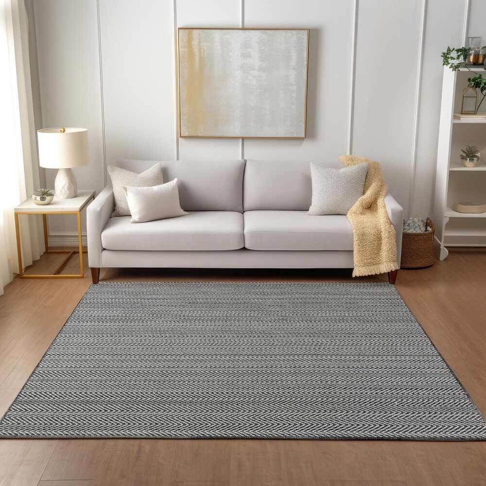 Dalyn Rug Company Provo 9&#39; x 13&#39; Charcoal Indoor/Outdoor Area Rug, , large