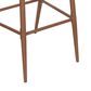 Hearth and Haven 30" Outdoor Barstool with Teak Frame in Light Gray (Set of 2), , large