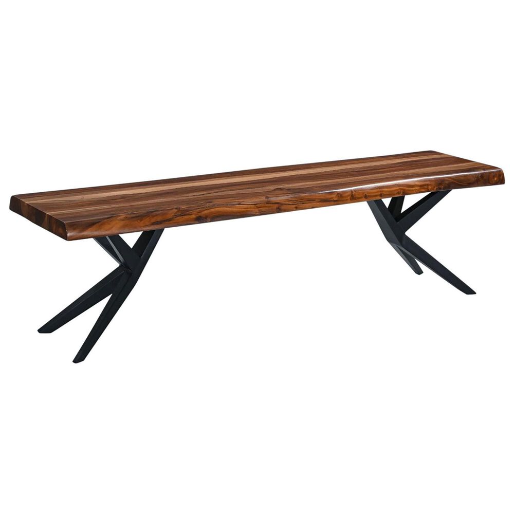 Home Trends & Design Austin Loft Bench in Natural Sheesham, , large