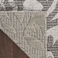Nourison Garden Oasis Nautical Grey 3" x 5" Indoor/Outdoor Area Rug, , large