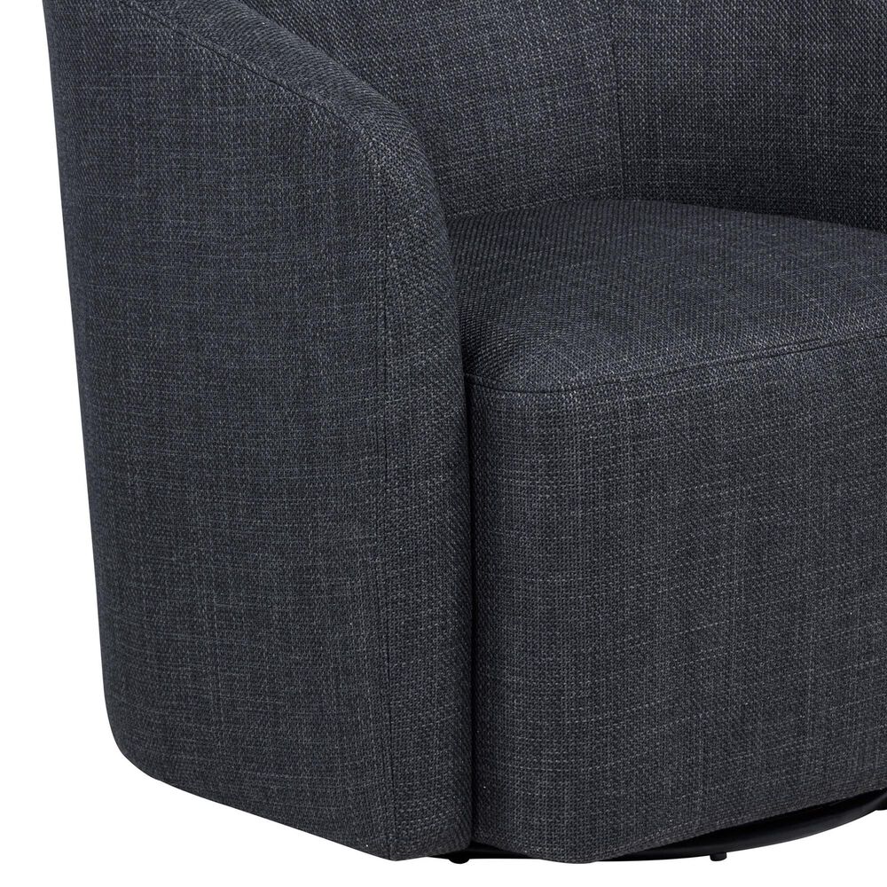Coaster Mossbrook Swivel Accent Chair in Anthracite, , large