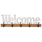Maple and Jade 32" x 10" Wall Hook in Brown and Distressed White, , large