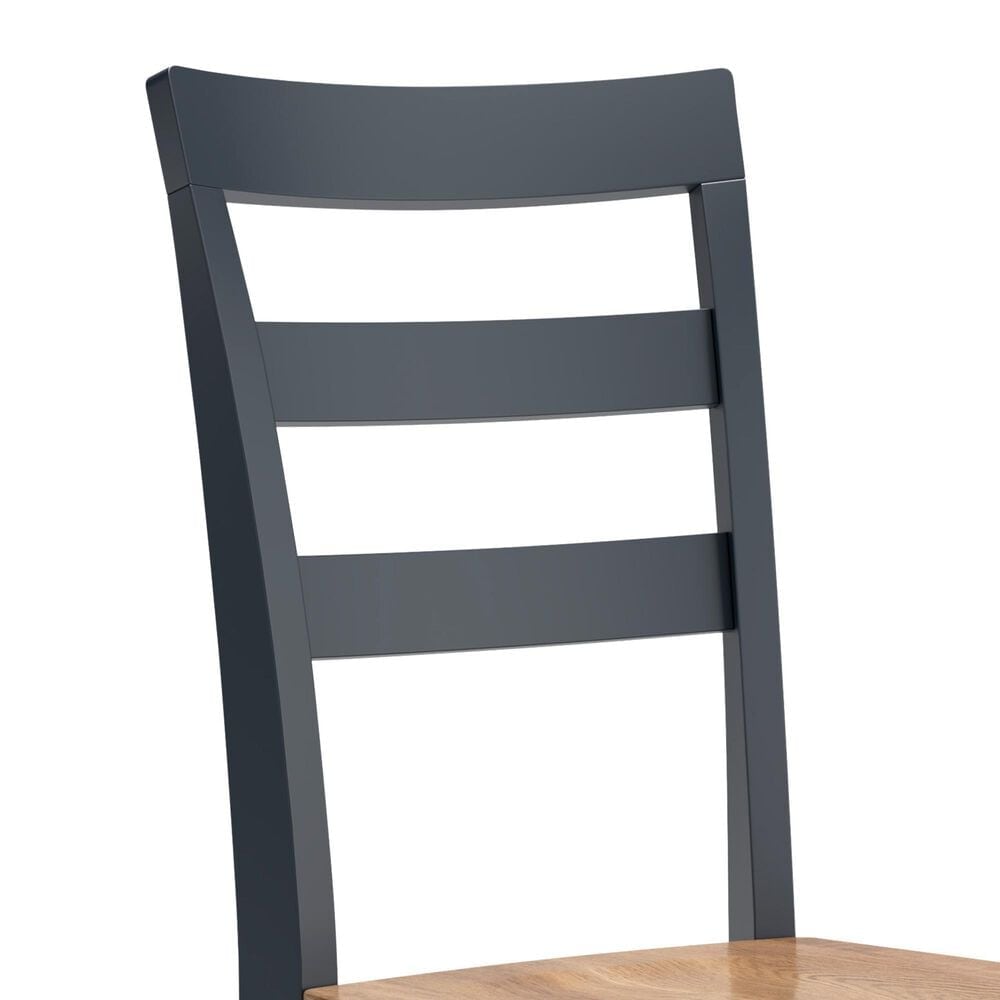 Ashley Gesthaven Side Chair in Light Natural and Dark Slate Blue, , large