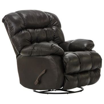 Hartsfield Pendleton Swivel Glider Recliner in Chocolate, , large