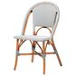 bali & pari Genica Side Chair in Navy Blue, White and Natural Brown, , large