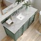 James Martin Vanities Brittany 60" Single Bathroom Vanity in Smokey Celadon with 3 cm Eternal Jasmine Pearl Silestone Top, Rectangular Sink and FreePower Wireless Charger, , large