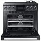 Dacor Modernist 36" Pro Gas Range with Natural Gas in Graphite Stainless Steel, , large