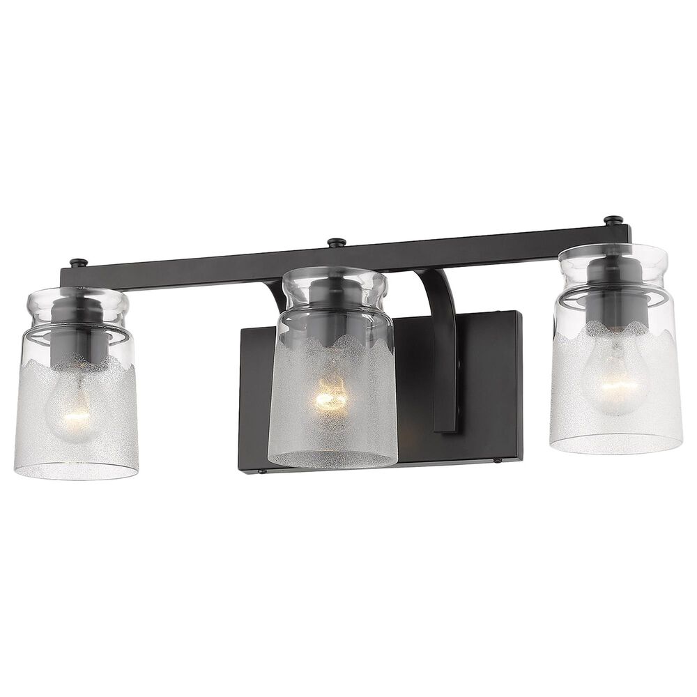Golden Lighting Travers 3-Light Bath Vanity in Matte Black, , large