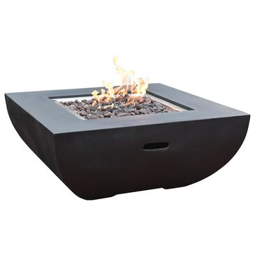 Elementi Fire Aurora Square Natural Gas Fire Table in Black, , large