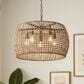 Golden Lighting Weavelight 5-Light Pendant in Natural Black, , large
