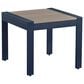 Ashley East Beach Rectangular End Table in Navy Blue and Driftwood, , large