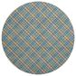 Dalyn Rug Company Soft Essentials Plaid Jewel 8" Round Indoor/Outdoor Area Rug, , large