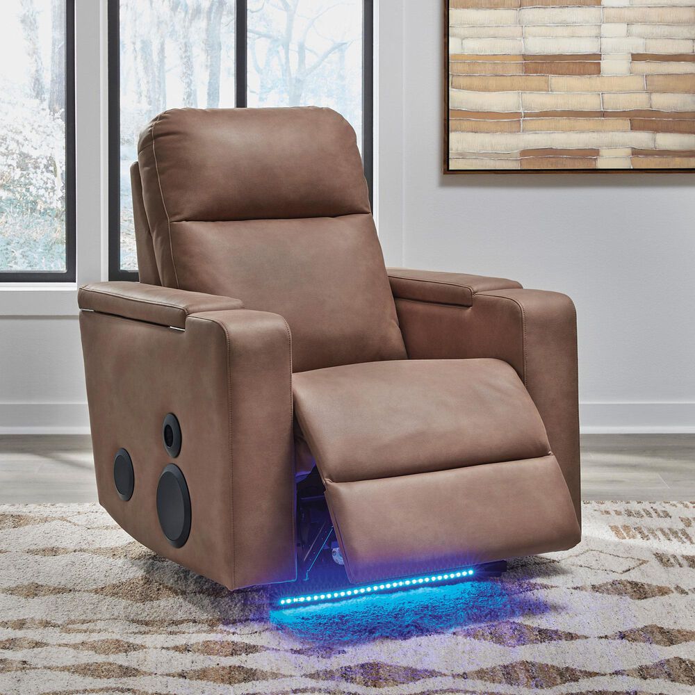 Ashley Lorrenton Power Glider Recliner in Caramel, , large