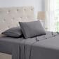 Trade Linker 3-Piece Twin Waffle Hem Sheet Set in Grey, , large
