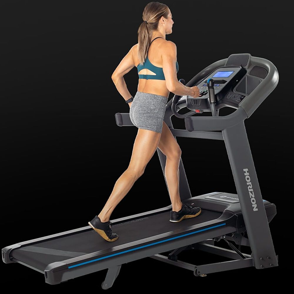 Horizon 7.4 AT Folding Treadmill in Black, , large