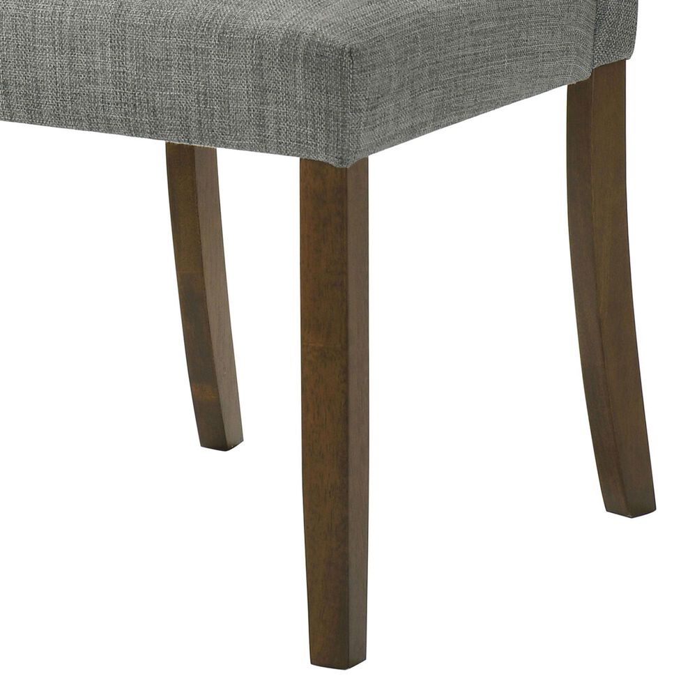 Coaster Cantley Dining Side Chair with Grey Cushion in Rich Brown, , large