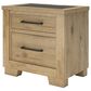 Ashley Galliden 2-Drawer Nightstand in Light Brown and Cement, , large