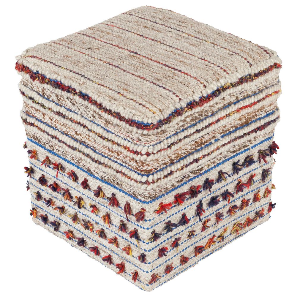 Surya Scotia Pouf in Multi, , large