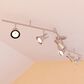 Vaxcel Alto 6-Light Ceiling Spot in Brushed Nickel and Chrome, , large