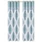 J. Queen New York Afton 84" x 41" Grommet Window Panel Pair in Blue and White, , large