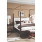 Century Cadence 1-Drawer Nightstand in Mocha and Antique Brass, , large