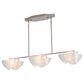 Golden Lighting Glacier 3-Light Linear Pendant in Polished Nickel, , large