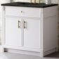 James Martin Bellshire 36" Single Bathroom Vanity in Bright White with 3 cm Phantome Eclos Top and Rectangular Sink, , large